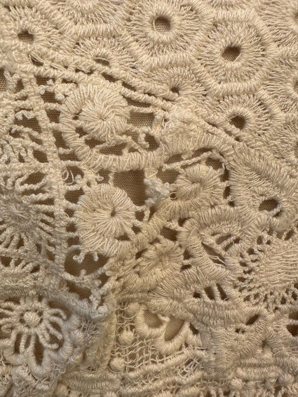 Free People Beige Crochet High-Low Dress - Picture 7 of 16